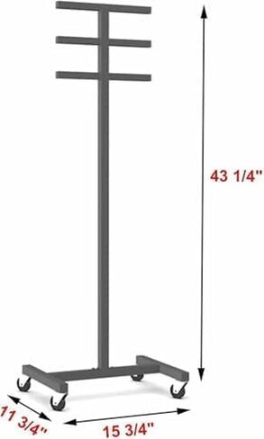 Equipment Cart, Mobile Storage Rack for Jump Ropes and Hula Hoops, Home Gym Organizer Stand, Office Storage Solution for Fitness Accessories in Kuwait