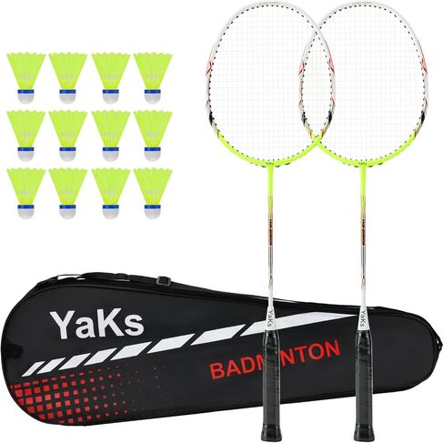 YAKS 3U Ful الكربون المهنية Uitra ضوء عالية المرونة الكبار طالب التدريب مضرب بدمنتون مجموعة نوع دائم in Kuwait