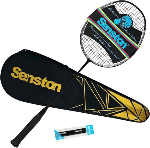 مضرب تنس الريشة Senston N90، مضرب تنس الريشة فردي عالي الجودة 6U، مضرب تنس ريشة احترافي مصنوع من الكربون بالكامل بنسبة 100% in Saudi Arabia