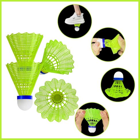 مجموعة مضارب Lyrrhena-Light & Easy Starter - خطوتك الأولى في كرة الريشة - مجموعة مضارب ممتعة للاستخدام الداخلي والخارجي على مدار العام للمتحمسين والمبتدئين واللاعبين من كل الأعمار in Saudi Arabia