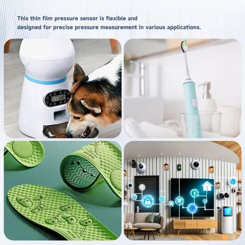 Black 1 Piece 5.6mm FSR-400-LT Thin Film Pressure Sensor with High Precision Sensing Range of 3g-500g Solves Stress Testing Problems and is Suitable for Industrial Precision Instrument Detection in Kuwait