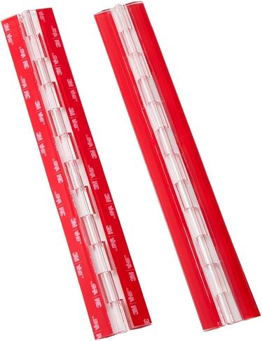 12 Inch Transparent Acrylic Piano Hinge 2Pcs, Self-Adhesive Continuous Hinges 12" Plastic Hinges for Cabinet Aquarium Lid Glass Door Plexiglass Cabinet Box DIY Projects in Saudi Arabia