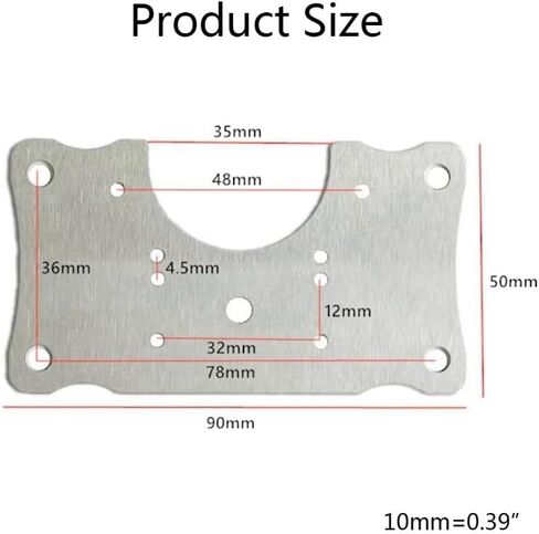 4Pack Stainless Steel Hinge Repair Plate Furniture Door Hinge Repair Accessories in Kuwait
