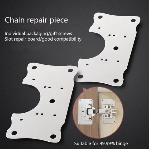 4Pack Stainless Steel Hinge Repair Plate Furniture Door Hinge Repair Accessories in Kuwait