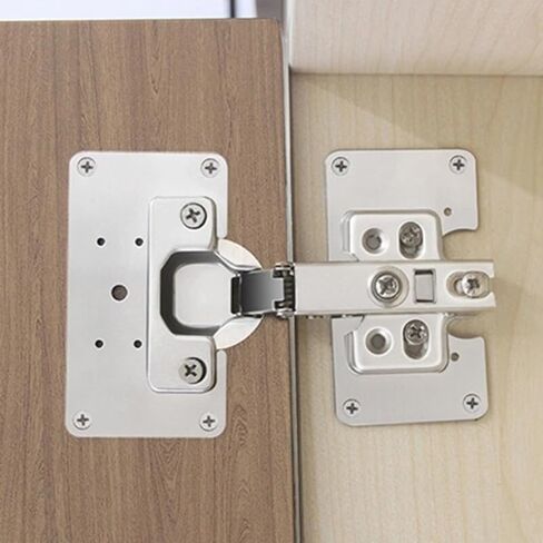 4Pack Stainless Steel Hinge Repair Plate Furniture Door Hinge Repair Accessories in Kuwait