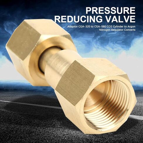 Brass CGA320 To CGA-580 CO2 Tanks To Argons Regulator Nut Cylinder Valves Precisions Threaded Argons Regulator Adapt in Saudi Arabia