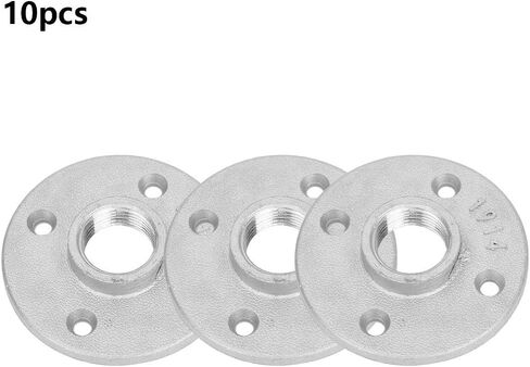 Dn20 4 Floor Flange Aluminum Alloy Cast Iron Flange Pipe Seat 3 Hole Pipe Fittings 3 4 Inch Thread Four Hole Reinforced Shelf Storage Rack Water Craft Accessories 10 in Saudi Arabia