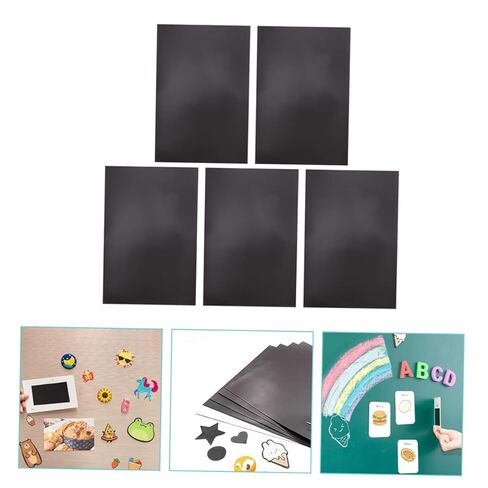 5pcs Magnetic Adhesive Sheets DIY Fridge Magnet Sheets Self Adhesive Magnets for Refrigerator in Kuwait