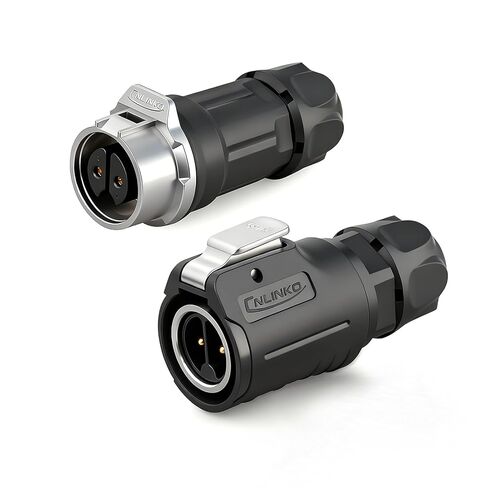 4 Pin IP68 Waterproof Connector, M16 Industrial Male Female Connectors for Indoor/Outdoor Applications(Plastic+Metal） in Kuwait