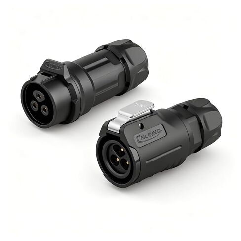 4 Pin IP68 Waterproof Connector, M16 Industrial Male Female Connectors for Indoor/Outdoor Applications(Plastic+Metal） in Saudi Arabia
