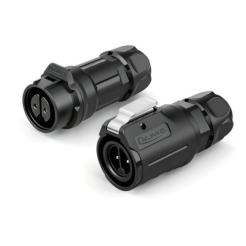 4 Pin IP68 Waterproof Connector, M16 Industrial Male Female Connectors for Indoor/Outdoor Applications(Plastic+Metal） in Saudi Arabia