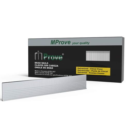 Mprove 18 Gauge Galvanized Brad Nails, 2000 Pack Universal Brad Nails for Pneumatic, Electric Brad Nailer (3/4 Inch) in Saudi Arabia