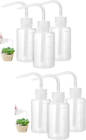 6Pcs 150Ml Wash Bottles Plastic Squeeze Bottles with Graduated Markings Narrow Tip for Precise Watering Succulent Plants Tattoo Lab Supplies in Saudi Arabia
