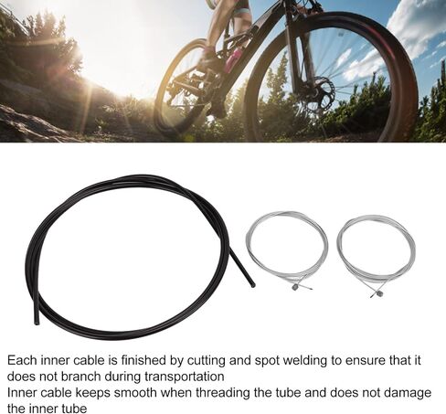 Universial Bicycle Shift Cable Housing Kit Bike Shift Wire Tube Set Mountain Road Bike Exquisite Workmanship Stainless High Tensile Strength in Saudi Arabia