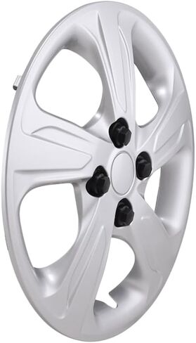 Set of 4 15" 5 Spoke Wheel Covers for Chevrolet Spark LS 2019-2022 - Chrome in Saudi Arabia