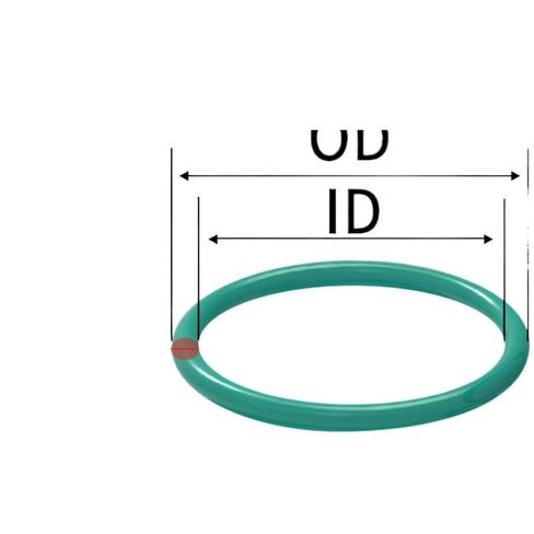 Green FKM FPM Fluorine Rubber Sealing Gasket Rubber Washer Ring Thickness 1.2mm 1.5mm CS1 Compatible with in Kuwait