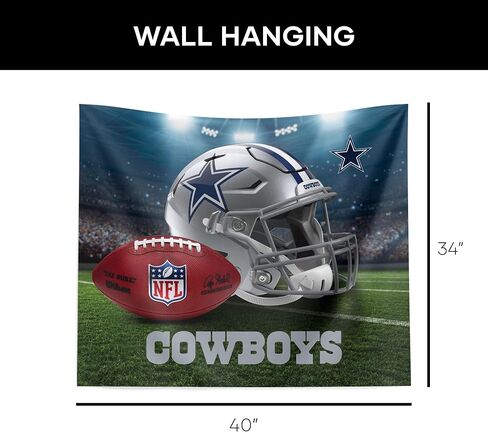 NORTHWEST The Company NFL Dallas Cowboys Printed Wall Hanging, 34" x 40", Gametime, Team Colors in Saudi Arabia