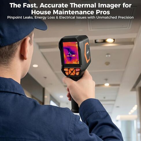 كاميرا تصوير حراري بعدسة مزدوجة محمولة باليد مزودة بكاميرا مرئية بدقة 2 ميجابكسل، دقة فائقة 512 × 384، -4 درجة فهرنهايت ~ 1022 درجة فهرنهايت، تحليل صور الكمبيوتر ثنائي الأبعاد/ثلاثي الأبعاد للكشف عن تسرب المياه المخفية وفحص الرطوبة in Kuwait