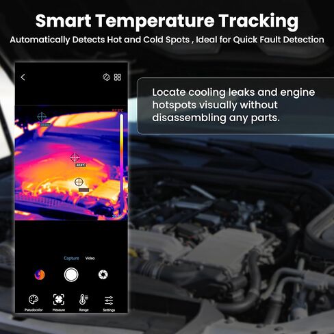 كاميرا تصوير حراري USB-C لنظام Android، تصوير بالأشعة تحت الحمراء للتوصيل والتشغيل، ISR 240 × 240 و25 هرتز، مسح سلس، -4 درجة فهرنهايت إلى 1022 درجة فهرنهايت، أداة بحجم الجيب للكشف عن تسرب المياه، التدفئة والتهوية وتكييف الهواء (HVAC)، فحص كهربائي وDIY in Kuwait