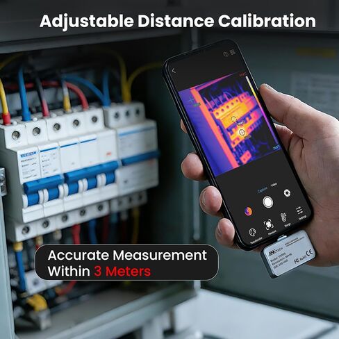 كاميرا تصوير حراري USB-C لنظام Android، تصوير بالأشعة تحت الحمراء للتوصيل والتشغيل، ISR 240 × 240 و25 هرتز، مسح سلس، -4 درجة فهرنهايت إلى 1022 درجة فهرنهايت، أداة بحجم الجيب للكشف عن تسرب المياه، التدفئة والتهوية وتكييف الهواء (HVAC)، فحص كهربائي وDIY in Kuwait
