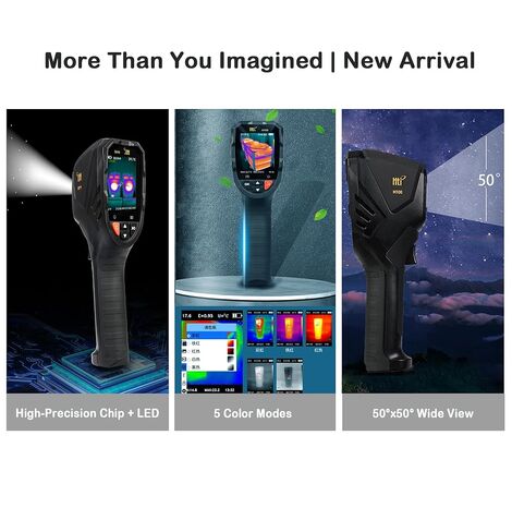 Pro Mini Handheld Thermal Camera with LED Light, 240x240 TISR Resolution Infrared Camera, -4°F to 1022°F & 50° Wide View Thermal Gun, 25Hz Lightweight Thermal Imager for Electricians/HVAC/Auto in Saudi Arabia