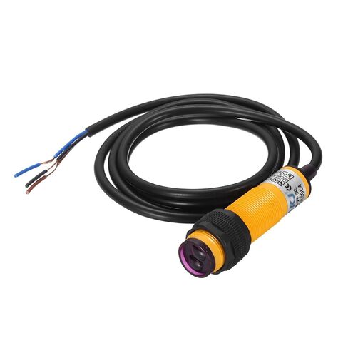 مستشعر كهروضوئي MECCANIXITY، M18 30 سم 6-36VDC مستشعر مفتاح كهروضوئي منتشر، NPN بصري قابل للتعديل بدون مفتاح قرب ثلاثي الخطوط للاستخدام الصناعي in Saudi Arabia