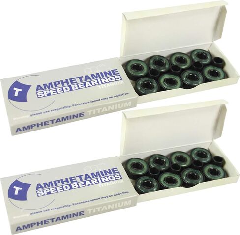 Amphetamine Titanium ABEC 7 Inline Skate Hockey Bearings Set (16) in Kuwait