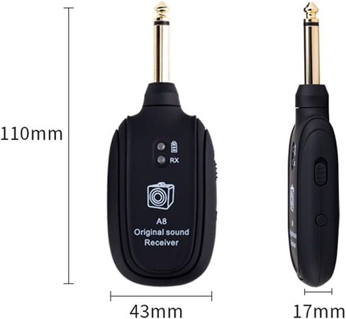 USB A8 Wireless Guitar System Transmitter Receiver for Electric Guitar Bass Violin Accessory in Kuwait