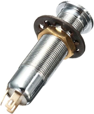 1* Copper Guitar Jack Long Threaded Mono Active Barrel Jack Socket for Electric Guitar Bass Accessory in Kuwait