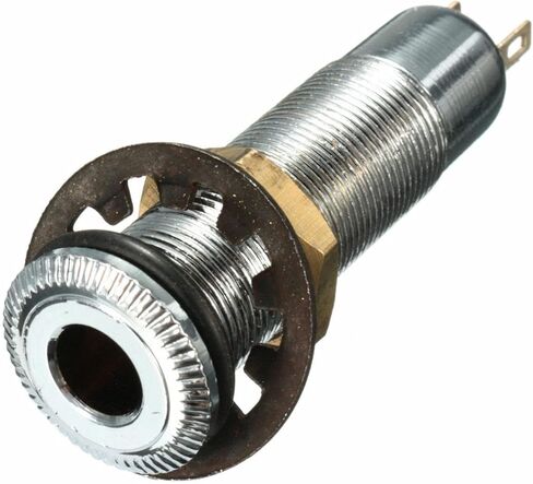 1* Copper Guitar Jack Long Threaded Mono Active Barrel Jack Socket for Electric Guitar Bass Accessory in Kuwait