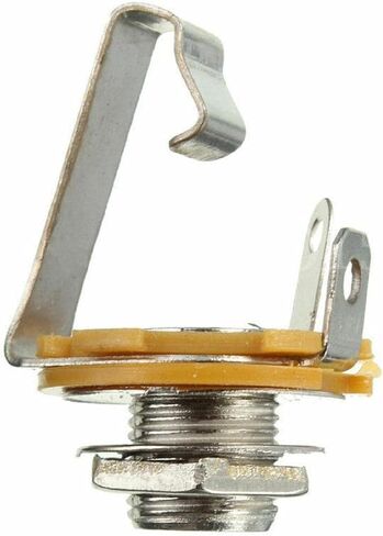 10 x Jack Sockets, Mono 1/4" 6.35MM ID Socket Jack Connector Panel Mount Guitar Plate Accessory in Kuwait