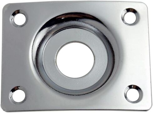 Guitar Rectangular Output Jack Plate Square with Screws for Electric Bass Guitar Accessory in Kuwait