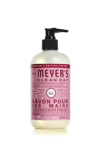 Mrs. Meyer's Clean Day Liquid Hand Soap, Hand Wash Made with Essential Oils, Peppermint Scent, 370 ml Soap Pump Bottle in Kuwait