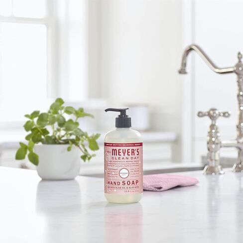 Mrs. Meyer's Clean Day Liquid Hand Soap, Hand Wash Made with Essential Oils, Peppermint Scent, 370 ml Soap Pump Bottle in Kuwait