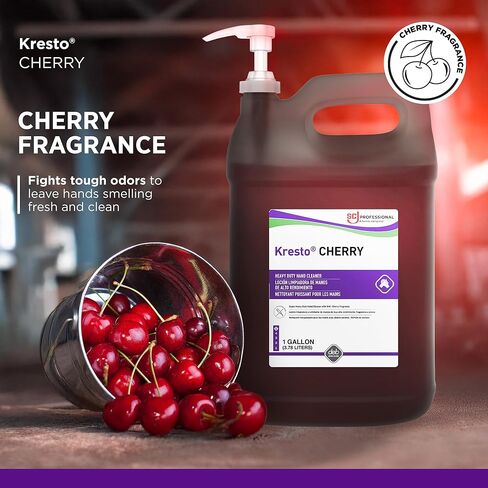 SC Johnson Professional Kresto Cherry, Super Heavy Duty Hand Cleaner, 1 Gallon Pump Bottle, for Professional Use Only in Saudi Arabia