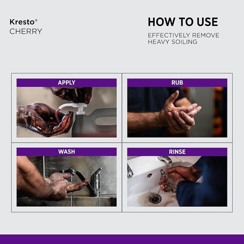 SC Johnson Professional Kresto Cherry, Super Heavy Duty Hand Cleaner, 1 Gallon Pump Bottle, for Professional Use Only in Saudi Arabia