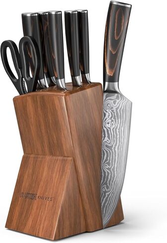 Yatoshi Professional Kitchen Knife Set, 15 Pieces, High Carbon Stainless Steel, Ergonomic Handle in Saudi Arabia