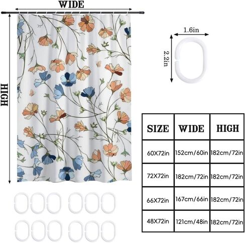 ستارة دش صيفية بنمط الكون مع خطافات، ستارة دش فنية مقاومة للماء للصيف، ستائر ممتعة للعطلات من القماش قابلة للغسل للتخييم ديكور حمام لطيف 72 × 72 بوصة in Kuwait