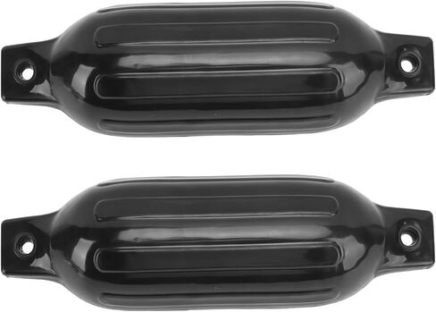 Inflatable Ribbed Dock Bumper Buoy for Ship Hull Protection, 2 PiecesSet, Easy to Inflate Black Marine Boat Fenders for Docks Pontoons in Saudi Arabia