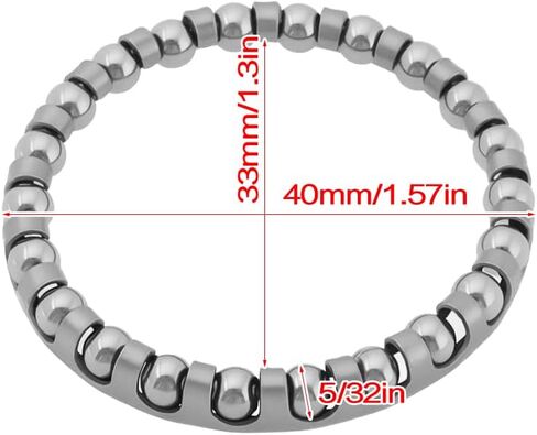 12Pcs 5/32 Inch Bicycle Headset Caged Ball Bearing Suitable for 1 1/8-Inch Headset Road Bike Mountain Bikes 22 Balls (40x33mm) in Saudi Arabia