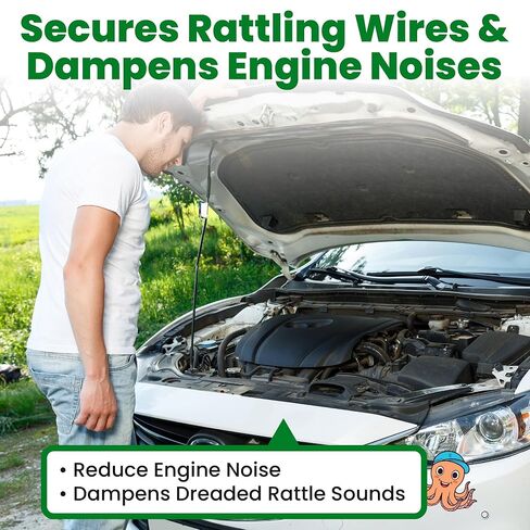 Wire Harness Cloth Electrical Tape, 2 Inch x 50 FT (5 Rolls), Automotive Wire Loom Heat Wrap Tape - Fabric Felt Cloth Wiring Harness Tapes, Heat Resistant for Car Engine, Wires, Electrical Wiring in Kuwait