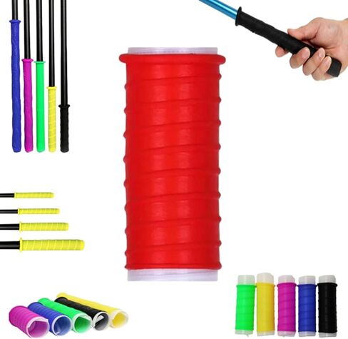 Cold Shrink Handle Grip, Rubber Cold-Shrink Handle Wrap, Insulation Non-Slip Waterproof Cold Shrink Handle Wrap Withtexture Handle Cover for Fishing Rods, Rackets and Hand Tools in Saudi Arabia