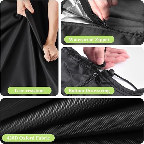 Folding Chair Rack Cover, 420D Waterproof Folding Rolling Cart Chair Storage Rack Cover - 84 Chairs Capacity, With 2 Buckles & Drawstring, 72"L x 35"W x 73"H, Black in Kuwait