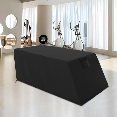 Sit-up Board Cover, 60"Lx18"Wx21"H, Heavy Duty Waterproof Weight Bench Cover, Features a bottom drawstring, handles and ventilation opening, Fits for Universal Weight Chair, Black in Kuwait