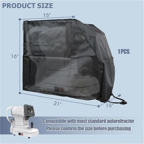 Autorefractor Dust Cover - Ophthalmic Equipment Protective Shield for Eye Exam Rooms Supplies, 21" L x 15" W x 16" H in Kuwait