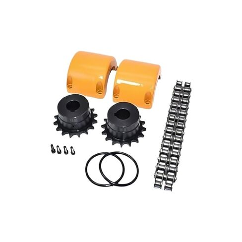 KC Roller Chain Coupling 1pc GL8022 22-100 Roller Gear Coupling 45 Steel(GL8022 Hole 58-58) in Saudi Arabia