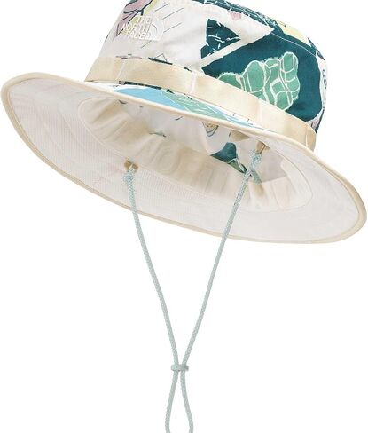 The North Face Class V Brimmer - Lightweight Summer Bucket Hat for Men & Women, UPF 40+ Protection, Chin Strap, Opal Frost TNF Postcards Print, Small/Medium in Saudi Arabia