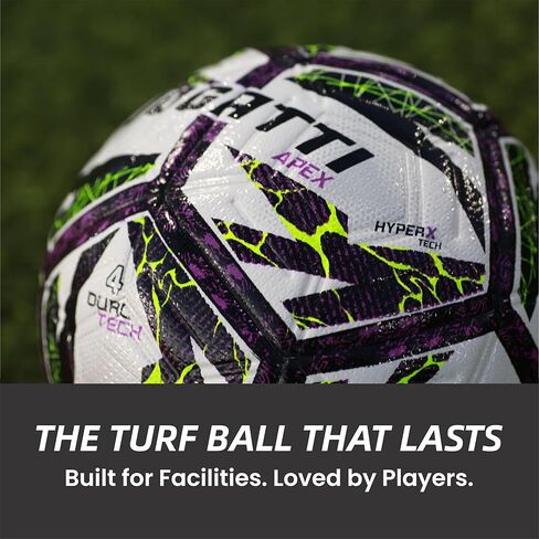 Apex Hybrid Futsal Ball – Professional Match Quality Indoor Soccer Ball Size 4-12 Embossed Panels, Textured PU Surface for Enhanced Grip & Control, Butyl Bladder, Multi-Layered Backing in Saudi Arabia