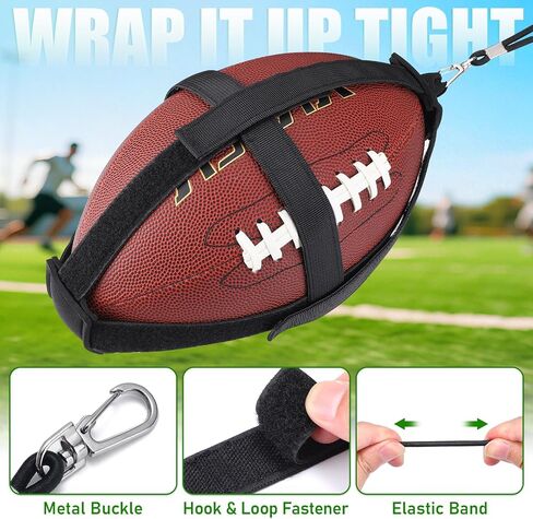 TOBWOLF American Football Throw Trainer, Youth Football Practice Equipment Improve Throwing & Catching, Pass Back Trainer Football Net Indoors/Outdoors Fit Official Size in Saudi Arabia