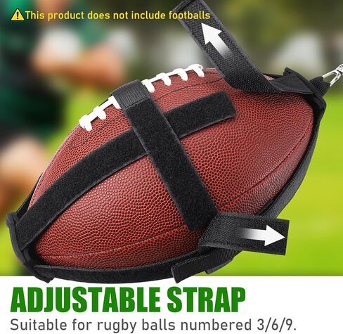 TOBWOLF American Football Throw Trainer, Youth Football Practice Equipment Improve Throwing & Catching, Pass Back Trainer Football Net Indoors/Outdoors Fit Official Size in Saudi Arabia